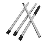 minkissy Stainless Steel Extendable Mop Pole 4 Section Telescopic Handle with American Threaded End for Household Cleaning Compatible with Triangle and Microfiber Mop Heads