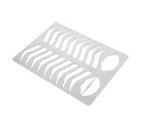 minkissy Stainless Steel Eyebrow Stencil Mold for Precise Shaping and Makeup Practice Eyebrow Shaping Template for Salon and Beginners Easy to Use Multifunctional Brow Bar Accessory
