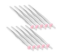 minkissy Stainless Steel Eyebrow Tweezers Arrow Pattern Brow Tweezers Heart Shape Buckle Eyebrow Clip Precision Hair Removal Tool for Women and Men Travel Use