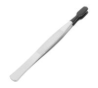 minkissy Stainless Steel Flat Tip Tweezers Compact and Comfortable Grip Tool for Hobby Crafting and Stamp Collecting Precision Flat Tip Tweezers