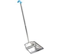 minkissy Stainless Steel Garbage Dustpan Extendable Handle Thickened Detachable Design for Easy Cleaning for Indoor and Outdoor Use