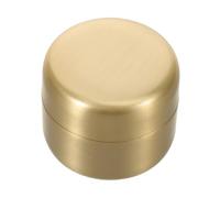 minkissy Stainless Steel Pill Organizer Compact Round Airtight Medicine Box for Travel Pocket-Sized Keepsake Container with Easy Open Close Design