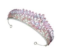minkissy Stunning Bridal Headpiece Diamond Crystal Crown for Women Wedding Accessory Birthday Headwear