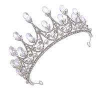 minkissy Stunning Wedding Crown Rhinestone Tiara for Women Photo Headwear Elegance and Comfort