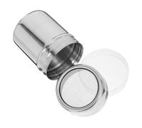 minkissy Sugar Shaker with Lid Stainless Steel Powder Dispenser 5x7cm Silver Mesh Bottle Efficient Filtration Prevents Spills Culinary Creations Lattes