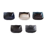 minkissy Sushi Plates Seasoning Tray Ceramic 5pcs Japanese Style with Easy to Clean Surface for Party Foods and Delicious Desserts