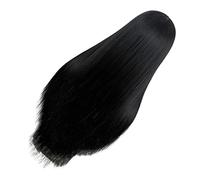 minkissy Synthetic Long Middle Part Lace Front Wig for Women Straight Black Hair Halloween Club Wig