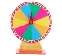 minkissy Tabletop Prize Wheel for Party Games Rotating Lottery Wheel with Smooth Spin Easy to Use Game Prop for Raffles Celebrations and Carnival Prize Drawings