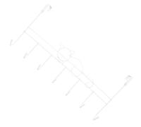 minkissy The Door Metal Hooks 7-Hook Rack Cat Shape Overdoor Clothes Hanger White Non-Drilling Strong Load-Bearing Silent Closing for Bedroom Coat Robe