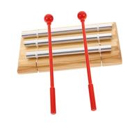 minkissy Three Tone Hand Chimes for Volume Music Instrument for Classroom Sound Healing Meditation and Yoga Durable Chime with Mallet for Young Learners