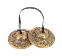 minkissy Tibetan Cymbal Bell Handcrafted Meditation Instrument for Spiritual Practice Premium Quality Copper Traditional Design for Music Lovers