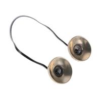 minkissy Tibetan Meditation Bell Brass Finger Cymbals for Yoga Mindfulness Sound Healing Instrument Percussion Instrument for Relaxation Practice