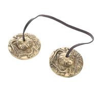 minkissy Tibetan Tingsha Cymbals Authentic Nepalese Meditation Chime Bells for Yoga Sound Healing Handcrafted with Dragon Design for Mindfulness Practices