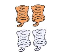 minkissy Tiger Brooch Pin Set 4pcs Metal Alloy Badge for Clothing Decoration Cute Cartoon Sweater Corsage Accessories for Women and Boys and Girls