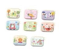 minkissy Tinplate Box Cartoon Pattern Change Purse Storage for Children Fun Creative Style