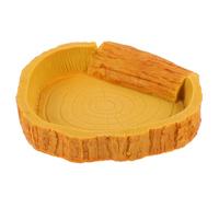 minkissy Tortoise Water Basin Reptile Water Bowl Bathing Pool Pet Cage Basin for Lizards Geckos Hermanns with Sturdy Design and Suitable for Terrarium Use