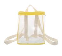 minkissy Transparent Backpack Durable PVC for School Travel Outdoor Activities Cute Fashionable Design with Capacity for Books Essentials