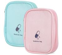 minkissy Travel Medicine Organizer Bag Lightweight Medical Storage Pouch for Outdoor Use Compact Kit for Travel Nursing and Emergency Supplies