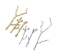 Minkissy Tree Branch Hair Pin, 6pcs Metal Hairpin Hair Clip Metal Branches Hairpin Hair Accessories for Women Girls
