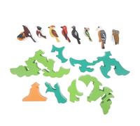 minkissy Tree Shaped Birds Puzzle Educational for Creative Cognitive Building Blocks Smooth Surface Safe DIY Intelligence for Early Learning and Imagination Development