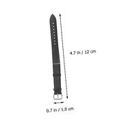 minkissy Ultrathin Endurable Cattlehide Leather Watch Strap Quick Release Design for Watches Classic Black Color Stylish and Durable Replacement Band
