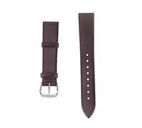 minkissy Ultrathin Endurable Leather Watch Strap Tabby Cattlehide Band for Watches Dark Brown Color Quick Release Design Stylish and Durable Accessory