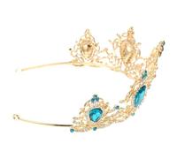 minkissy Unique Crown Headdress Baroque Style Bride Tiara Fashionable Birthday Tiara for Girls