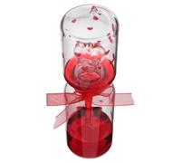 minkissy Unique Temperature Sensitive Hourglass Glass Sculpture for Home Decoration and Office Desk Fidget with Creative Liquid Design, Stylish Art Display Piece for Living Room