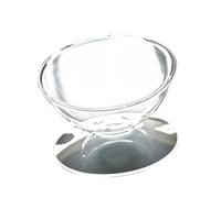 minkissy Universal Acrylic PET Feeding Bowl Elevated Base for Improved Eating Posture Cat and Dog Food Water Container Low Balance Design