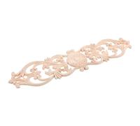 minkissy Unpainted Wood Onlays Appliques 5 Pcs Solid Wood Elegant Design Intricate European Style Patterns Khaki Versatile Use for Home Decor