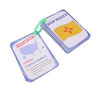 minkissy US State Flags Learning Flash Cards for Educational with Geography Cards for Memory and Cognitive Skill Development Portable and Interactive Parent Activity