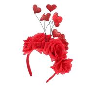 minkissy Valentine's Day Heart Headband for Women Lightweight Hair Hoop with Red Love Design Suitable for Parties Cosplay and Special Occasions Stylish and Comfortable Hair Accessory