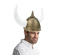 minkissy Viking Horn Hat Rome Costume Ancient Warrior Hat Practical Decorative for Masquerade