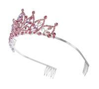 minkissy Vintage Baroque Princess Crown Hairband Combs Rhinestone Accessory for Boys and Girls and Adults for Weddings Birthdays Pageants and Special Events