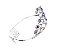 minkissy Vintage Bridal Tiara Crystal Rhinestones Hairband for Wedding Prom Party Queen Crown Headpiece