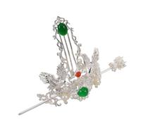 minkissy Vintage Chinese Hanfu Hair Stick Elegant Metal Hair Pins with Pearl for Updos Traditional Asian Hair Accessories for Women