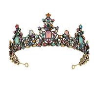 minkissy Vintage Diamond Tiara for Women Baroque Wedding Headdress Crown Tiara for Bride Random Color