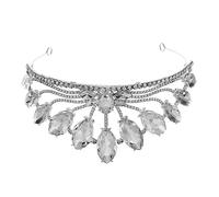 minkissy Vintage Rhinestone Crown Tiara for Women Elegant Baroque Headdress for 18th Birthday Celebration Delicate Alloy Design Sparkling Gems