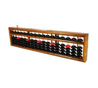 minkissy Vintage Wooden Abacus Column Traditional Chinese Counting Tool for Education Mental Arithmetic Training Memory and Attention Development Design for Students and Teachers