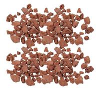 minkissy Volcanic Red Lava Rocks 3-6mm Natural Mini Garden Decorative Stones 60g Bag for Fish Tank, Microlandscape, Aquarium and Terrarium Scenery