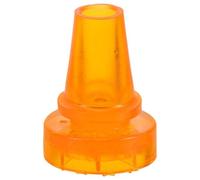 minkissy Walking Cane Replacement Tips Anti-Slip Orange Plastic Crutch Feet Accessories Sturdy Oxford Rubber Tips for Elderly Mobility Aids and Trekking Poles