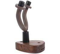 minkissy Wall Mounted Guitar Holder Walnut Wooden Hanger for Classical Guitar Ukulele Violin Durable Musical Instrument Display Hook for Space Saving Storage