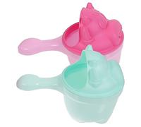 minkissy Waterfall Rinser Wash Hair Cup for Babies Bath Rinser Lightweight Portable Design Cartoon Style Assorted Colour Baby Shower Supply