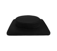 minkissy Waterproof Elderly Commode Seat Cushion for Caregiver Transfer Aid with Ergonomic Round Design, Foldable Cotton and Pu Material, Suitable for Bathrooms and Multiuser Settings, 30cm