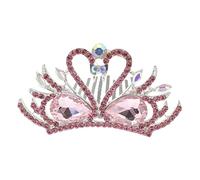 minkissy Wedding Bride Headpiece Women's Tiara Rose Gold Elegant Bridal Jewelry