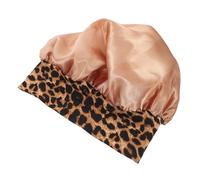 minkissy Wide Brim Sleeping Bonnet for Women Cantu Satin Cap Hair Care Hat Non-slip Gentle Forehead Longevity for Pillowcase