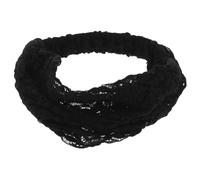 minkissy Wide Lace Hair Band for Women Floral Lace Headband Black Elastic Hair Accessory Suitable for Parties and Weddings