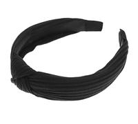 minkissy Wide Lace Headband for Women Stylish Cloth Hair Hoop Black Hair Accessory for Ladies and Durable and Unique Design for Various Outfits