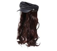 minkissy Wig Hat for Women Fashion Ladies Cap Curly Hair Women Headdress Stylish and Comfortable