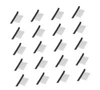 minkissy Wig Teeth Clips Wig Combs - 20Pcs Steel Claw Combs Cloth Band Easy-To-Sew Hair Extension Assistant for Professional and Personal Use